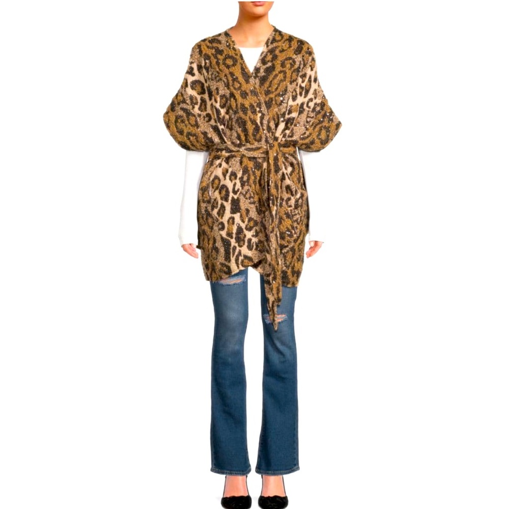 Vince Canuto Animal Print Tie Wrap